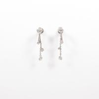 K14WG ダイヤモンドイヤリング