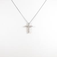 PT クロス ダイヤモンドネックレス