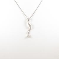 K18WG ダイヤモンドネックレス