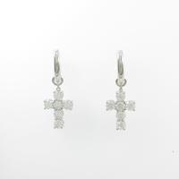 ギメル クロス ダイヤモンドピアス
