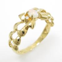 K18YG オパールリング