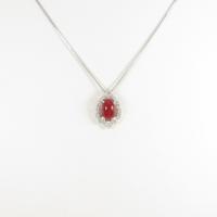 K18WG サンゴネックレス