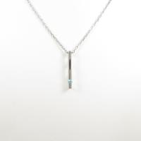 K18WG トルマリンネックレス