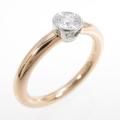 ティファニー ビゼット ラウンド リング 0．20ct・F・VVS1・3EXCELLENT