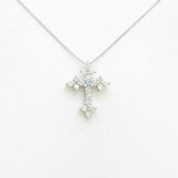 PT クロス ダイヤモンドネックレス