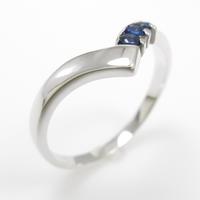 K18WG サファイヤリング