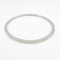 K18WG ダイヤモンドバングル