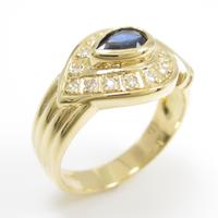 K18YG サファイヤリング