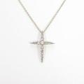 カシケイ クロス ダイヤモンドネックレス