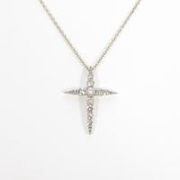 カシケイ クロス ダイヤモンドネックレス