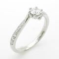プラチナダイヤモンドリング 0．259ct・E・SI1・3EXT H＆C