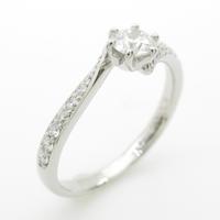 プラチナダイヤモンドリング 0．259ct・E・SI1・3EXT H＆C