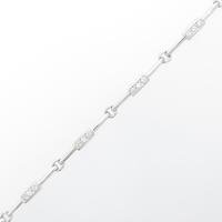 K18WG ダイヤモンドブレスレット