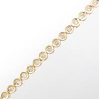 K18YG ダイヤモンドブレスレット