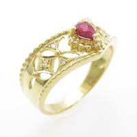 K18YG ルビーリング