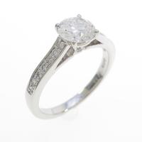 プラチナダイヤモンドリング 0．756ct・H・VS2・VG