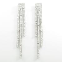 K18WG ダイヤモンドピアス