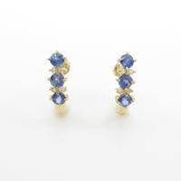 K18YG サファイヤピアス