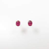 K18YG ルビーピアス