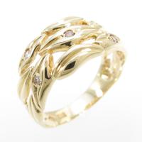 K18YG ダイヤモンドリング