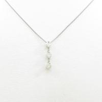 PT スリーストーン ダイヤモンドネックレス5％引き