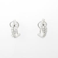 K18WG ダイヤモンドピアス