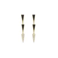 K18YG オニキス ピアス