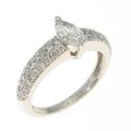 プラチナダイヤモンドリング 0．314ct・E・VVS2・マーキスカット