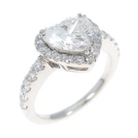 プラチナダイヤモンドリング 1．288ct・E・SI2・ハートシェイプ