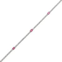 K18WG ルビーブレスレット