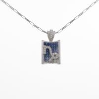 K18WG サファイヤネックレス