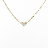 K18YG アクアマリンネックレス