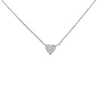 【リメイク】プラチナダイヤモンドネックレス 0．348ct・D・VS2・ハートシェイプ