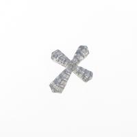 K18WG クロス ダイヤモンドペンダント