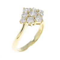 K18YG ダイヤモンドリング