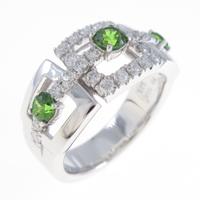 タサキ グリーンガーネットリング