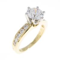 ティファニー ラウンドブリリアント チャネルセッティング リング 0．73ct・G・VS1
