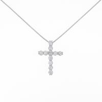 PT クロス ダイヤモンドネックレス