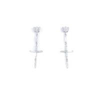 PT クロス ダイヤモンドピアス