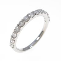 【新品】PT ハーフエタニティ ダイヤモンドリング