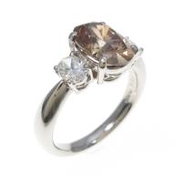 プラチナダイヤモンドリング 2．253ct・FB・SI1・オーバルカット