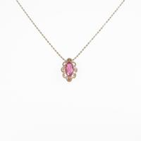 K18PG ルビーネックレス