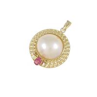 K18YG マベパールペンダント