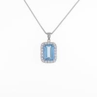 PT アクアマリンネックレス