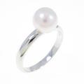 K18WG アコヤパールリング