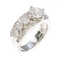 プラチナダイヤモンドリング 1．302ct・E・SI2・VG