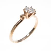 K18PG ダイヤモンドリング 0．281ct・E・VS1・3EX H＆C