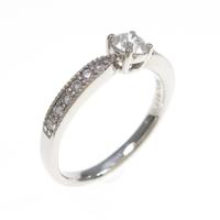 プラチナダイヤモンドリング 0．229ct・D・VVS1・EX H＆C