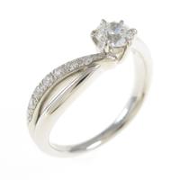 プラチナダイヤモンドリング 0．318ct・H・VS2・EXT H＆C