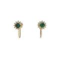 K18YG エメラルドイヤリング